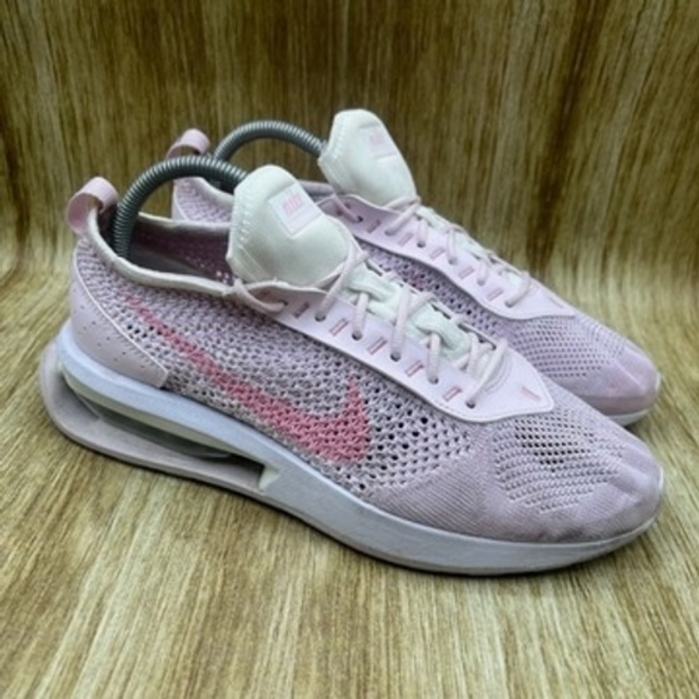 Nike Air Max Flyknit Racer Women's Size 10.5 Soft Pink Shoes Sneakers FJ4577-100